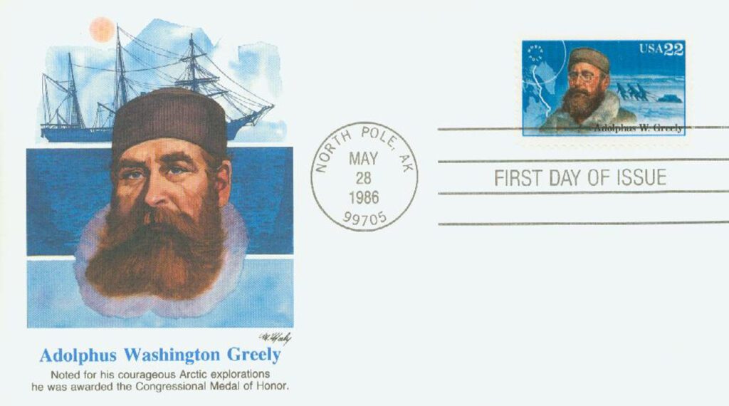 # 2221 - 1986 22c Arctic Explorers: Aldolphus W. Greely Fleetwood First Day Cover