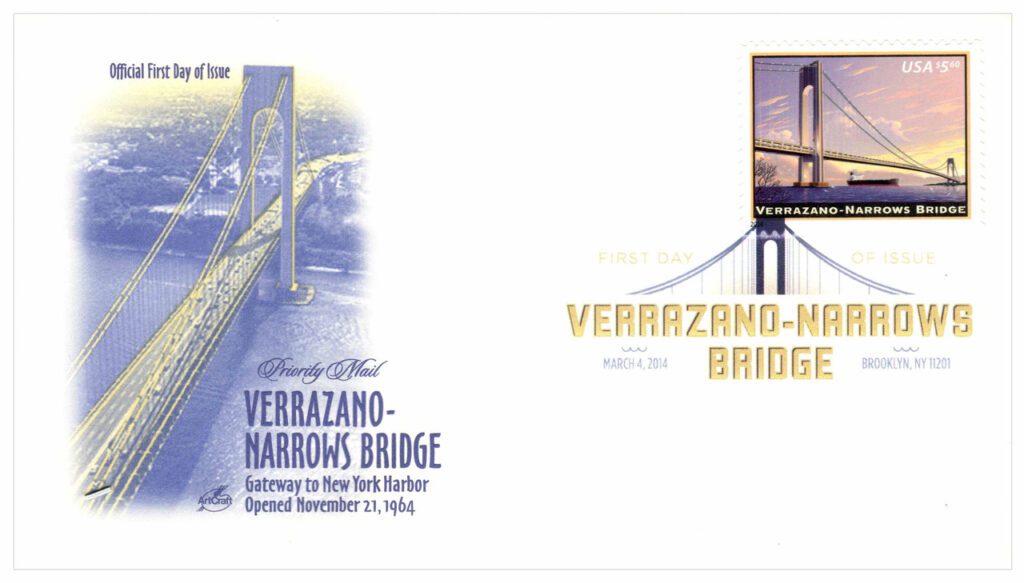 #4872 - 2014 $5.60 Verrazano-Narrows Bridge, Priority Mail