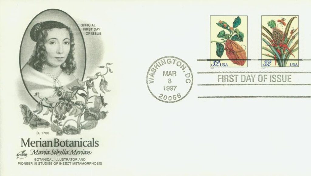 #3126-27 1997 32c Merian Botanicals Classic First Day Cover