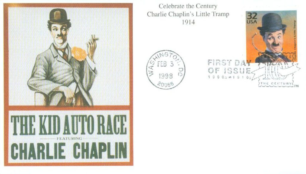 # 3183a - 1998 32c Celebrate the Century - 1910s: Charlie Chaplin Mystic First Day Cover