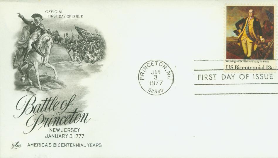 # 1704 - 1977 13c Washington at Princeton Classic First Day Cover