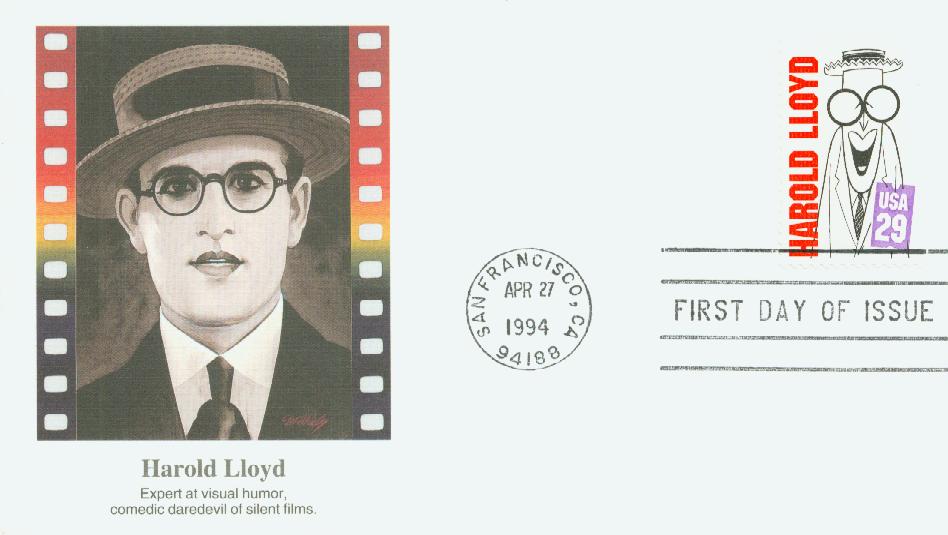 1994 29¢ Harold Lloyd Fleetwood First Day Cover