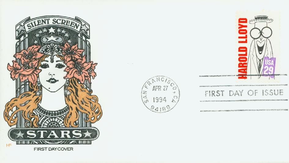 1994 29¢ Harold Lloyd Classic First Day Cover