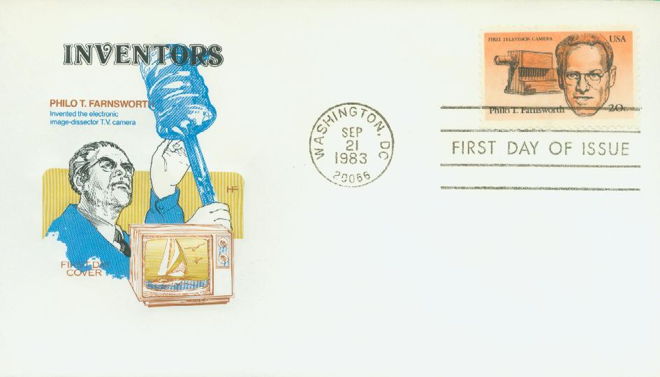 1983 20¢ Philo T Farnsworth Classic First Day Cover