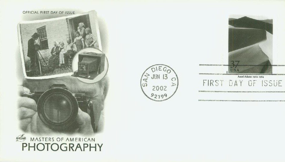 # 3649p - 2002 37c Masters of American Photography: Ansel Adams Classic First Day Cover