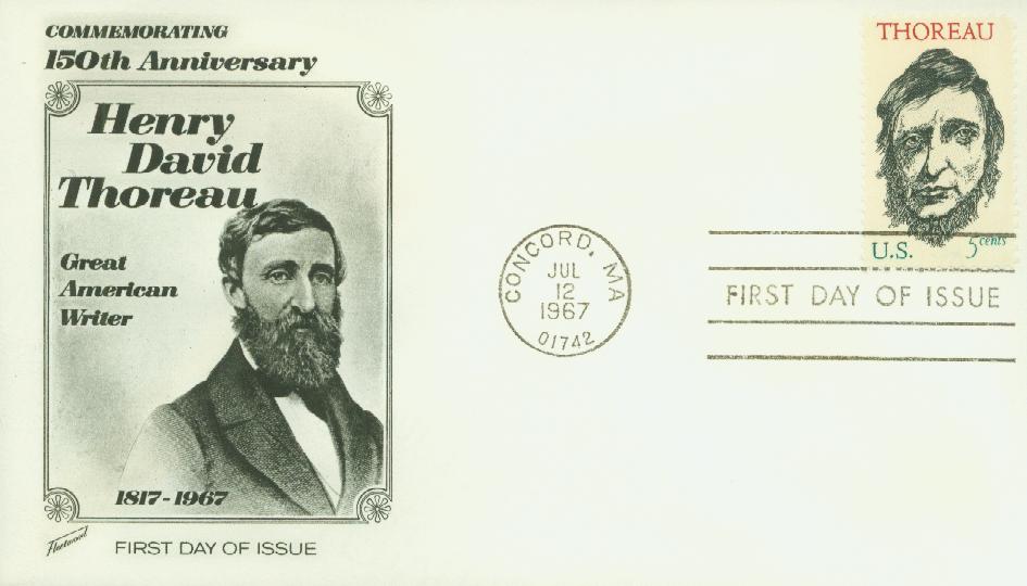 1967 5¢ Henry David Thoreau Fleetwood First Day Cover