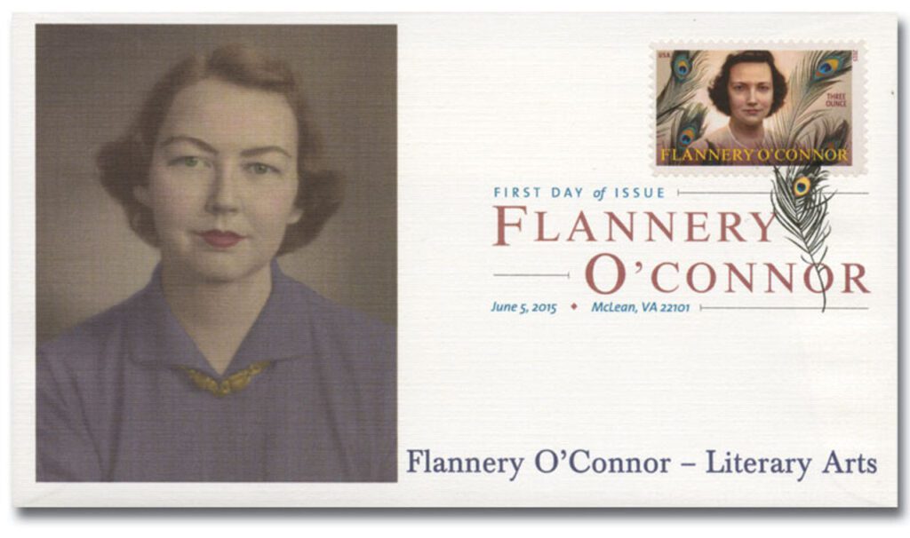 #5003 - 2015 93c Literary Arts: Flannery O'Connor Fleetwood First Day Cover with Digital Color Postmark
