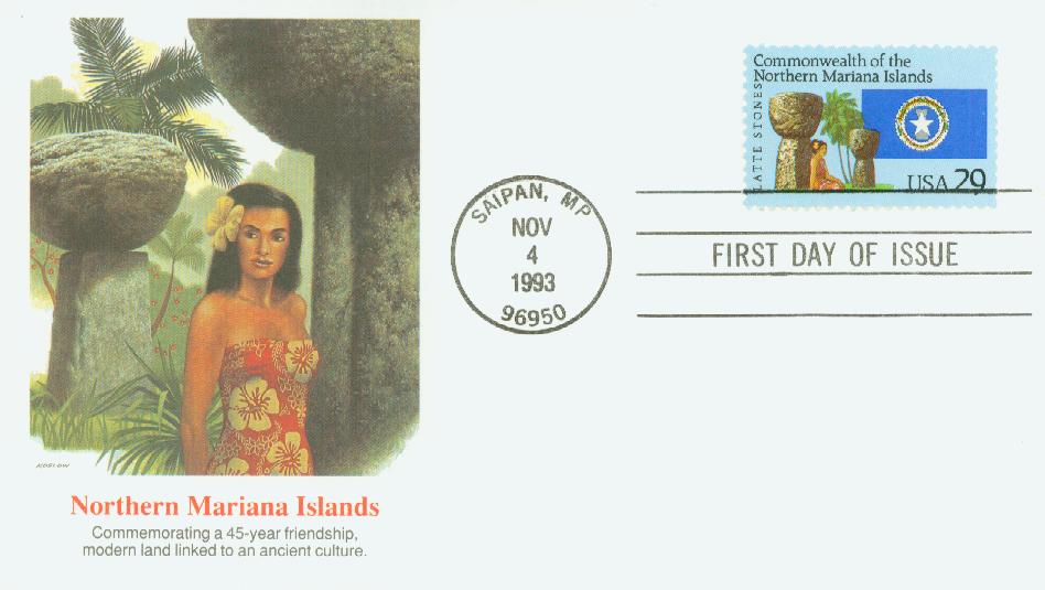 # 2804 - 1993 29c Commonwealth of the Northern Mariana Islands Fleetwood First Day Cover