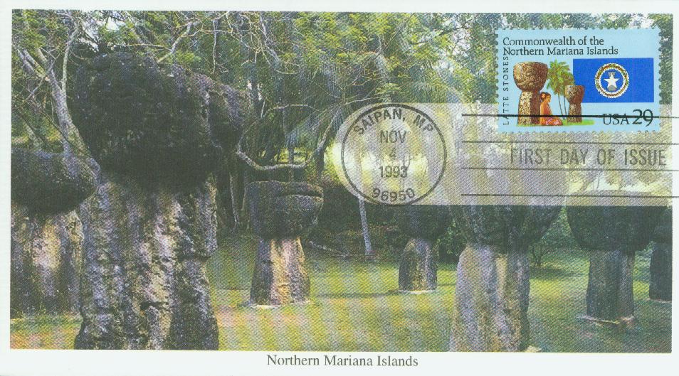 # 2804 - 1993 29c Commonwealth of the Northern Mariana Islands Mystic First Day Cover