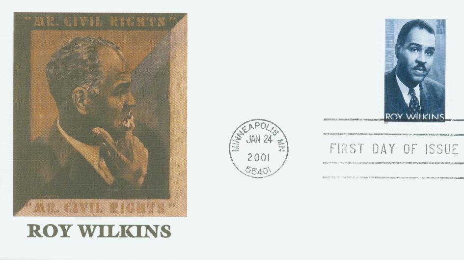 2001 34¢ Roy Wilkins Fleetwood First Day Cover