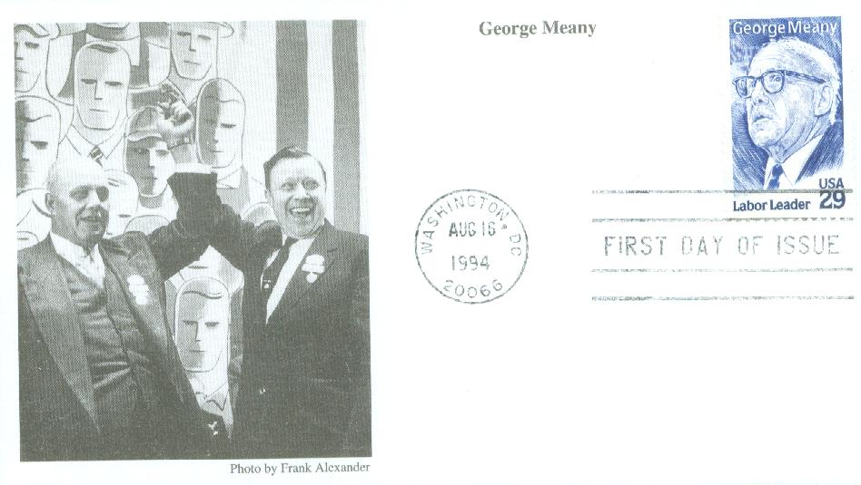 1994 29¢ George Meany Mystic First Day Cover