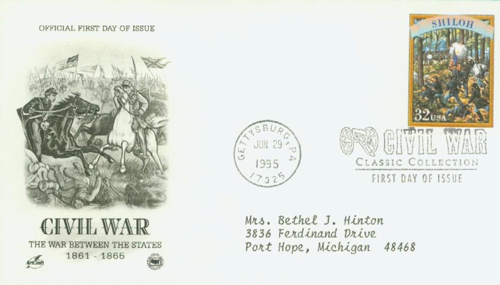 #2975e - 1995 32c Civil War: Shiloh Classic First Day Cover