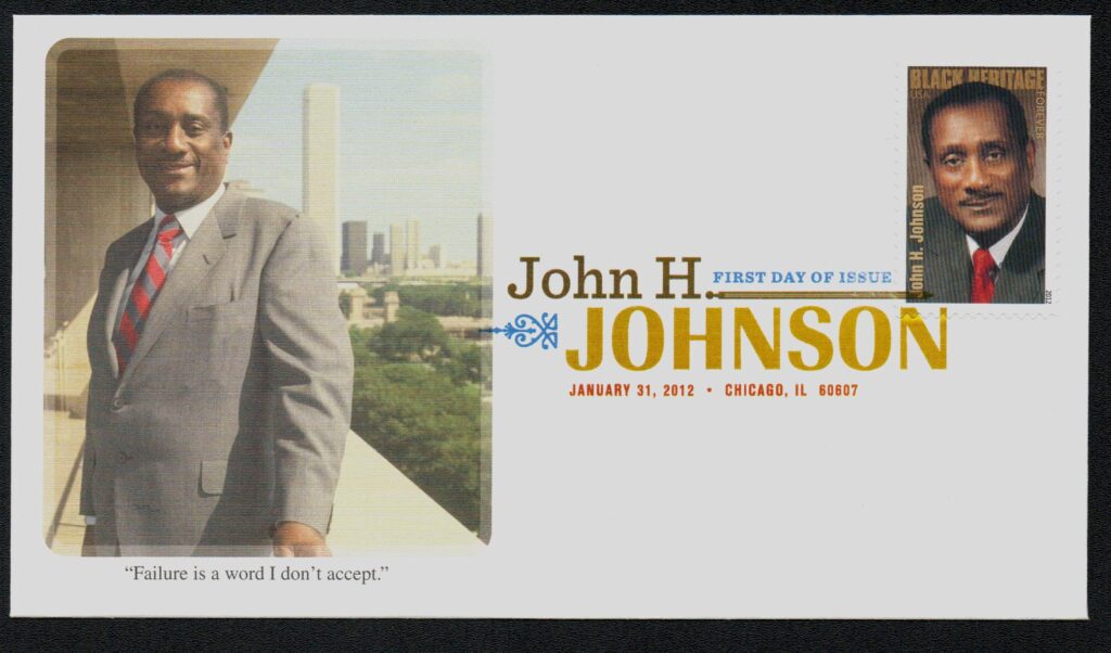 # 4624 - 2012 First-Class Forever Stamp - Black Heritage: John H. Johnson Fleetwood First Day Cover with Digital Color Postmark