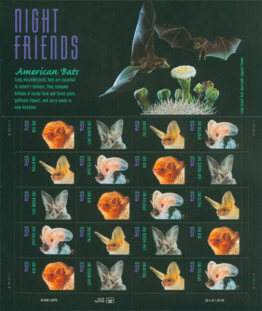 # 3661-64 - 2002 37c American Bats