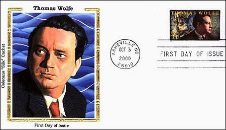 2000 33¢ Thomas Wolfe Colorano Silk Cachet First Day Cover