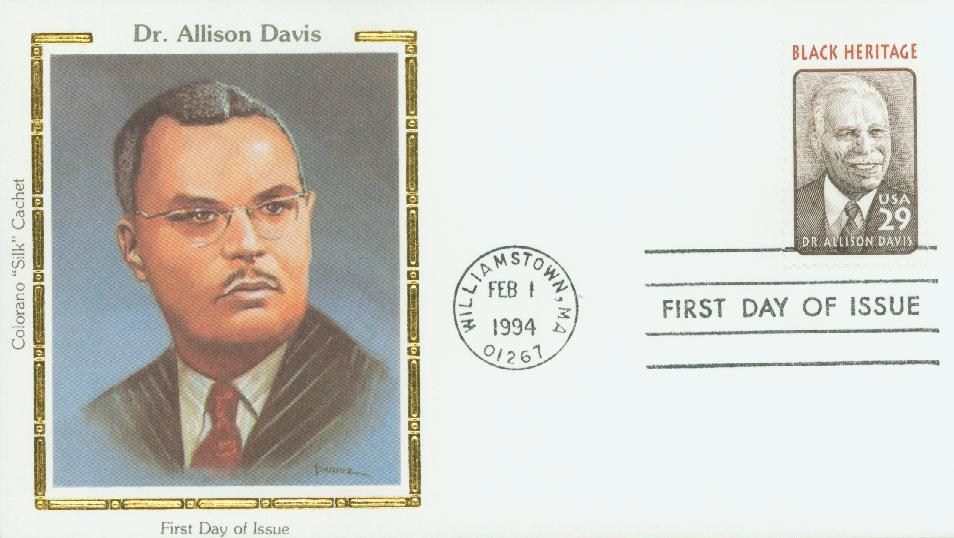 # 2816 - 1994 29c Dr. Allison Davis Colorano Silk Cachet First Day Cover