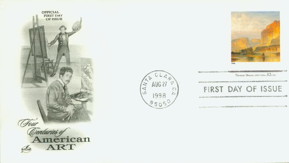 # 3236l - 1998 32c Four Centuries of American Art: Thomas Moran Classic First Day Cover