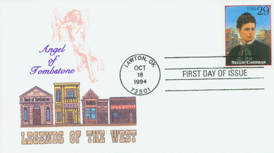 # 2869k - 1994 29c Legends of the West: Nellie Cashman Classic First Day Cover