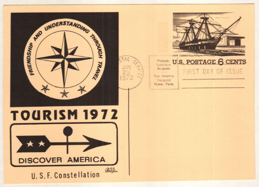 # UX61 - 1972 6c Postal Card - USF Constellation