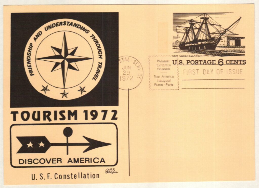 1972 6¢ Postal Card - USF Constellation