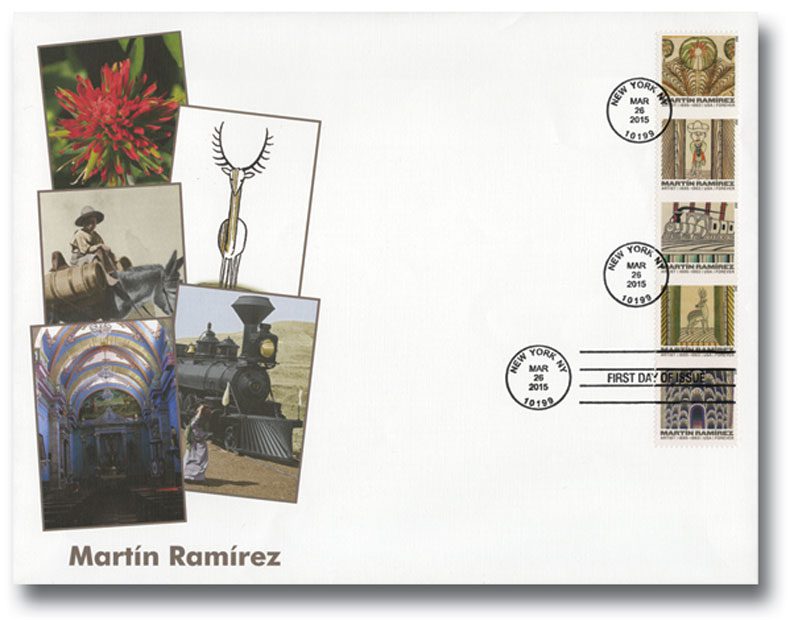 # 4968-72 - 2015 First-Class Forever Stamp - Martin Ramirez (1895-1963) Fleetwood First Day Cover