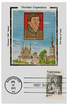 # 1488 - 1973 8c Nicolaus Copernicus Colorano Silk Cachet First Day Cover