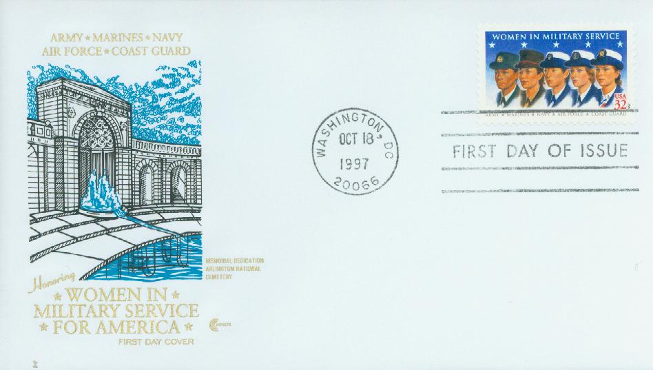 1997 32¢ Women in Military Service Classic First Day Cover
