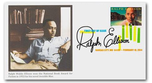 # 4866 - 2014 91c Literary Arts: Ralph Ellison Fleetwood First Day Cover with Digital Color Cancel