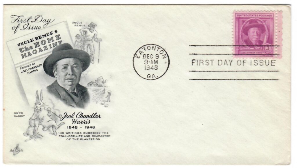 # 980 - 1948 3c Joel Chandler Harris Classic First Day Cover