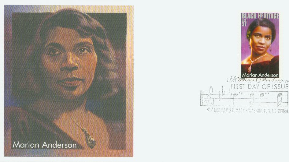 # 3896 - 2005 37c Black Heritage: Marian Anderson Fleetwood First Day Cover