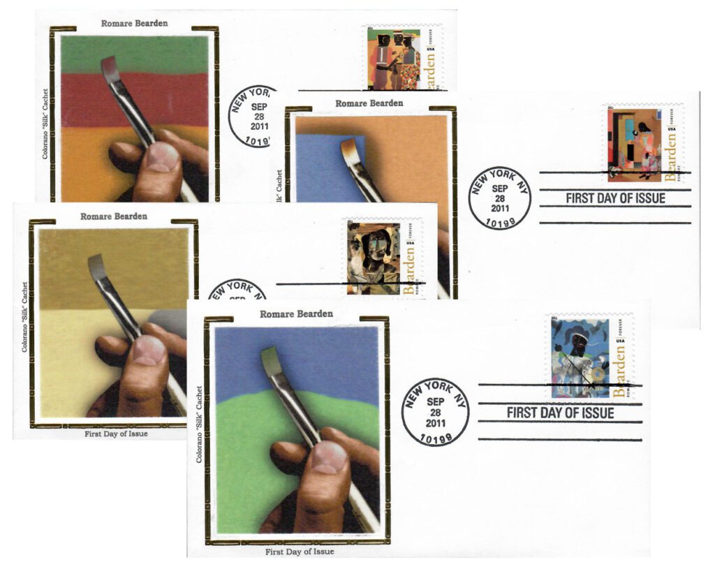 2011 44¢ Romare Bearden Colorano Silk First Day Cover Set