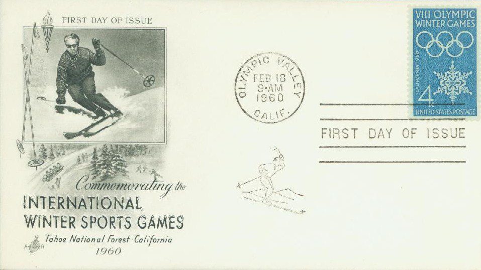 # 1146 - 1960 4c VIII Olympic Winter Games Classic First Day Cover