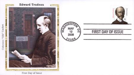 # 3432A - 2008 76 Edward Trudeau  Colorano Silk Cachet First Day Cover
