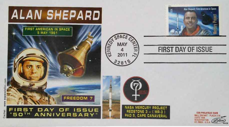 # 4527 - 2011 First-Class Forever Stamp - Space Firsts: Alan B. Shepard Classic First Day Cover