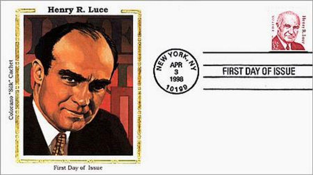 #2935 - 1998 32c Great Americans: Henry R. Luce Colorano Silk Cachet First Day Cover