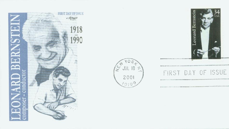 2001 34¢ Leonard Bernstein 