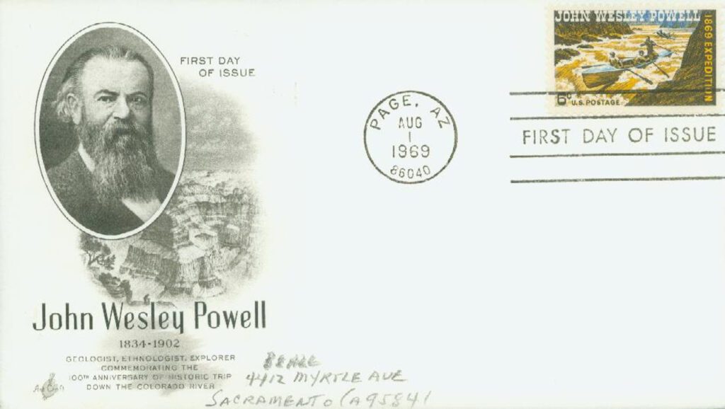 #1374 - 1969 6c John Wesley Powell Classic First Day Cover