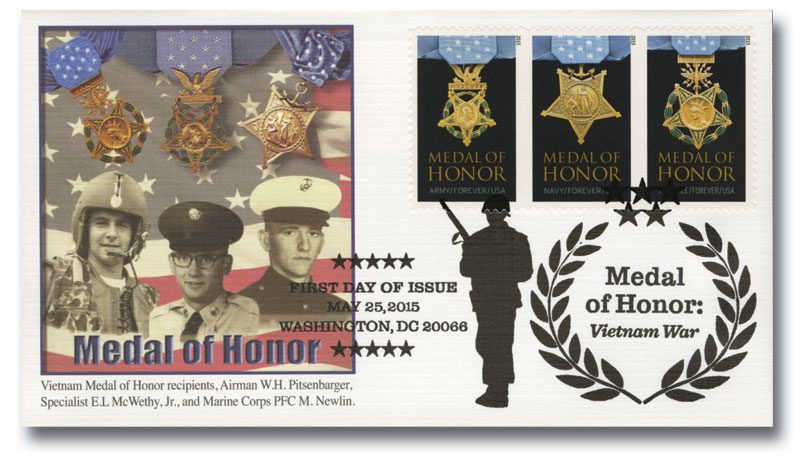 # 4988a - 2015 First-Class Forever Stamp - Medal of Honor: Vietnam War Fleetwood First Day Cover