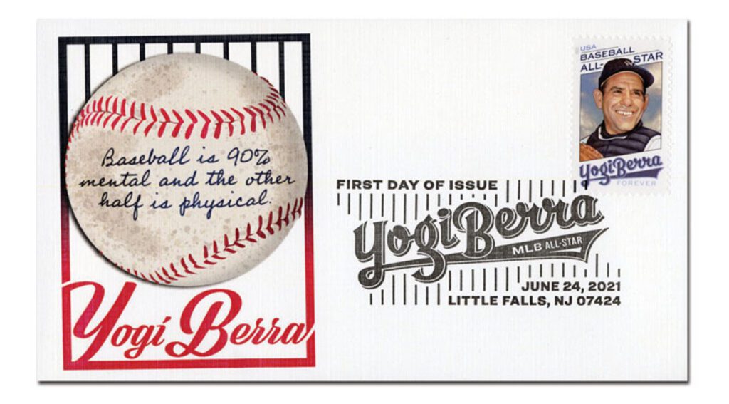 # 5608 - 2021 First-Class Forever Stamp - Yogi Berra Fleetwood First Day Cover