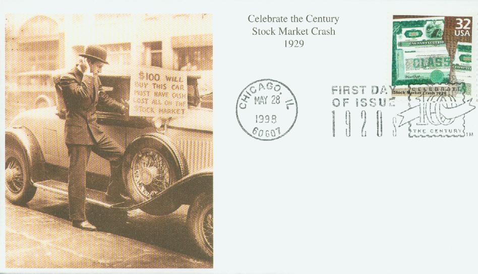 3184o - 1998 32c Stock Market Mystic First Day Cover