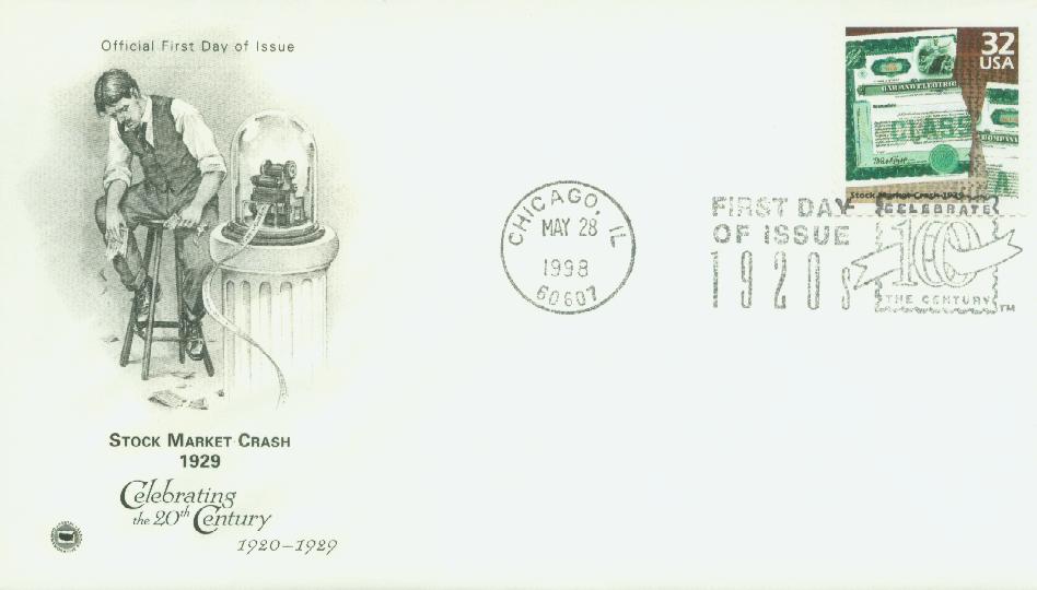 3184o - 1998 32c Stock Market Classic First Day Cover