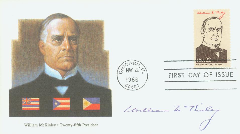 # 2218f - 1986 22c Pres. McKinley Fleetwood First Day Cover