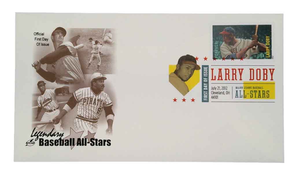 # 4695 - 2012 First-Class Forever Stamp - Major League Baseball All-Stars: Larry Doby Classic First Day Cover with Digital Color Cancel