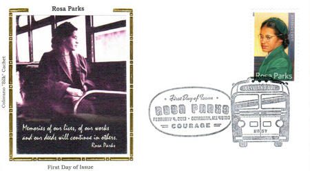 # 4742 - 2013 First-Class Forever Stamp - Rosa Parks Colorano Silk Cachet First Day Cover