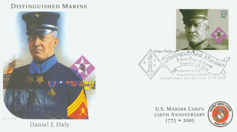 # 3964 - 2005 37c Daniel J. Daly Fleetwood First Day Cover