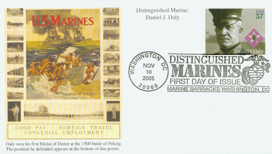 # 3964 - 2005 37c Daniel J. Daly Mystic First Day Cover