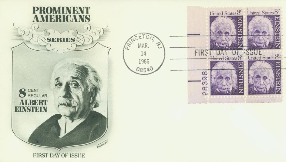 1966 8¢ Albert Einstein Fleetwood First Day Cover