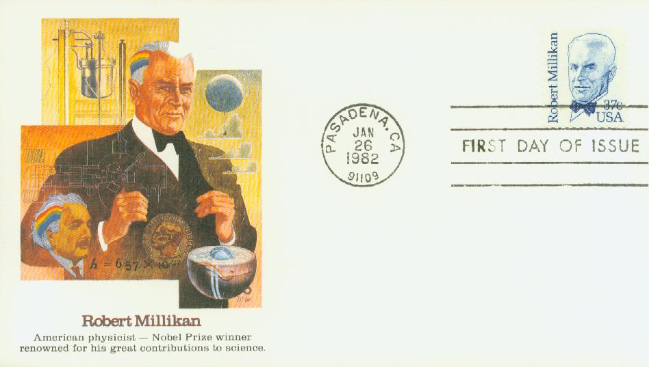 1982 37¢ Robert Millikan Fleetwood First Day Cover