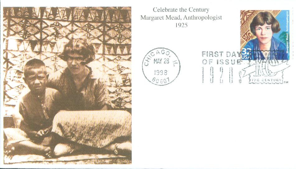 # 3184g - 1998 32c Celebrate the Century - 1920s: Margaret Mead Mystic First Day Cover