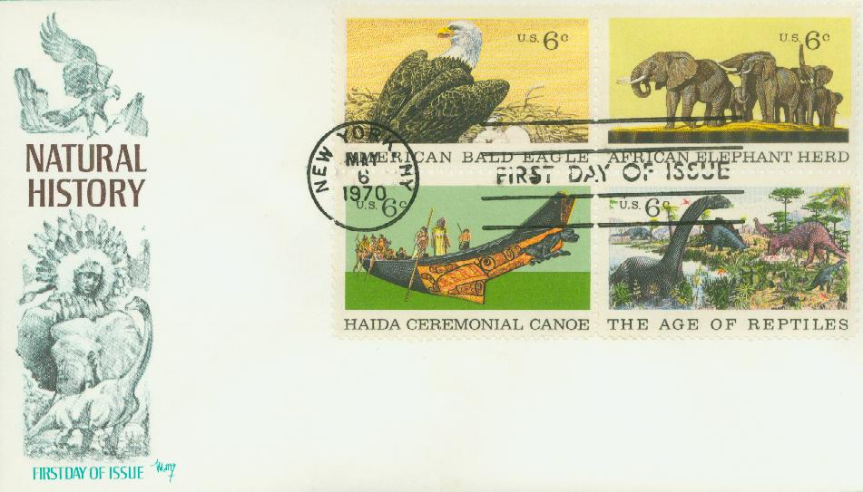 1970 6¢ Natural History Classic First Day Cover